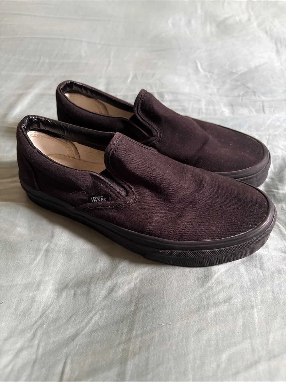 Vans Slip-On Canvas Loafers in Black